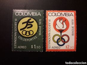 Selos: COLOMBIA YVERT A-506/7 SERIE COMPLETA NUEVA *** 1970 DEPORTES PEDIDO MÍNIMO 3€